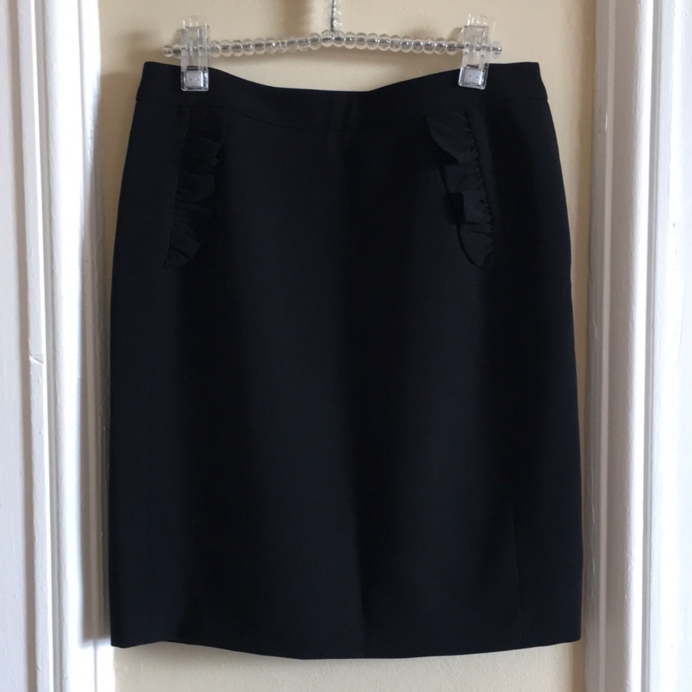 Claudia Pierlot Black pencil skirt with detailing